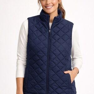 Hawke & Co Pro Series Quilted Vest Navy Women’s Medium NWT Insulated